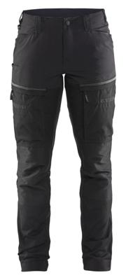 Blåkläder Servicewerkbroek met stretch voor dames 71661845 | Zwart/Donkergrijs | Maat 48 - 7330509800423