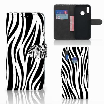 Honor 10 Lite | Telefoonhoesje | Met pasjeshouder | Zebra