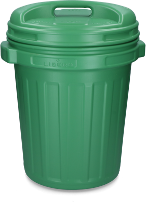 Voerton met draaisluiting 40 liter Green