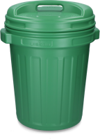 Voerton met draaisluiting 40 liter Green