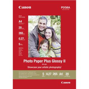 Canon Photo Paper Plus Glossy II PP-201 2311B019 Fotopapier DIN A4 265 g/m² 20 vellen Glanzend