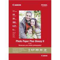 Canon Photo Paper Plus Glossy II PP-201 2311B019 Fotopapier DIN A4 265 g/m² 20 vellen Glanzend - thumbnail