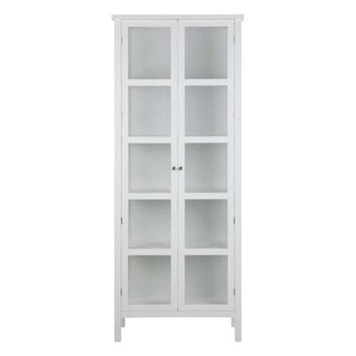 Vitrine Liza - wit - 210x80x35,5 cm