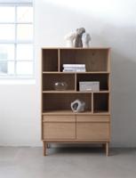 Boekenkast Ponza Naturel Eiken 140cm - Giga Living