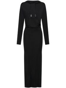Dion Lee Gesmockte maxi-jurk - Zwart