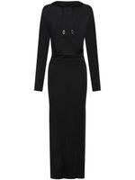 Dion Lee Gesmockte maxi-jurk - Zwart - thumbnail