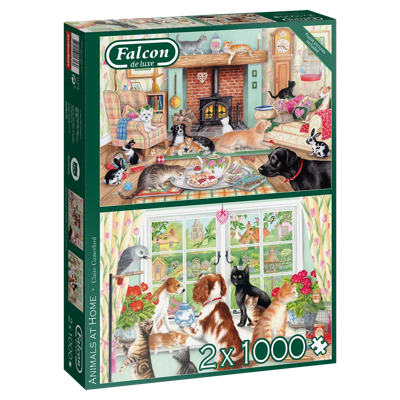 Animals At Home Puzzel 2x 1000 Stukjes