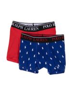 POLO RALPH LAUREN KIDS lot de deux boxers à logo - Rouge