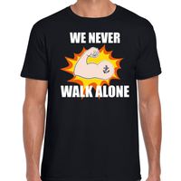 We never walk alone t-shirt coronacrisis zwart voor heren 2XL  -
