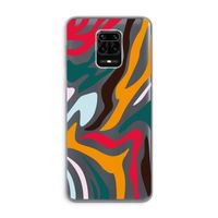 Colored Zebra: Xiaomi Redmi Note 9 Pro Transparant Hoesje Colored Zebra: Xiaomi Redmi Note 9 Pro Transparant Hoesje