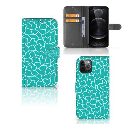 Apple iPhone 12 Pro Max Hoesje Cracks Blue