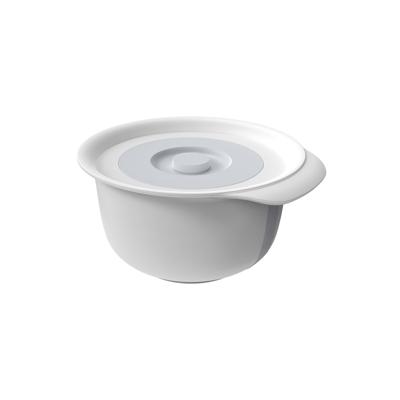 Rotho fresh beslagkom met spatdeksel 4l cool grey
