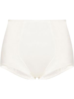 Dolce & Gabbana culotte en satin à taille haute - Blanc