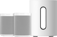 Sonos One Duo Pack + Sonos Sub Mini Wit - thumbnail