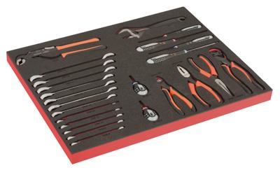 Bahco Foaminlay Fit&Go 3/3 met schroevendraaiers en tangen - met lasermarkering - 24-delig - FF1A210LM