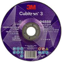 Cubitron 94888 Cubitron™ 3 Cut and Grind Afbraamschijf Diameter 150 mm Boordiameter 22.23 mm 10 stuk(s) Cubitron 94888 Cubitron™ 3 Cut and Grind Afbraamschijf Diameter 150 mm Boordiameter 22.23 mm 10 stuk(s)