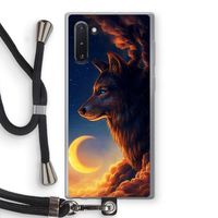 Night Guardian: Samsung Galaxy Note 10 Transparant Hoesje met koord