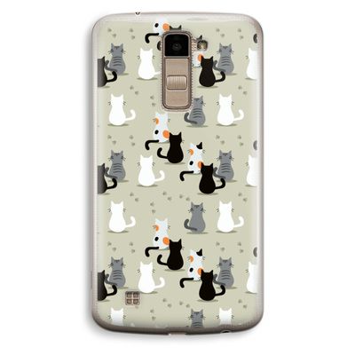 Katten: LG K10 (2016) Transparant Hoesje
