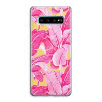 Pink Banana: Samsung Galaxy S10 Plus Transparant Hoesje - thumbnail