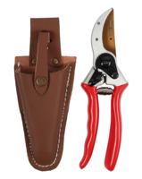 Snoeischaar titanium voorbijsnijdend met lederen holster 21 cm - Talentools