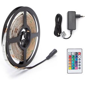 LED Strip Set - Aigi Stippi - 3 Meter - 5050-30 - RGB - Waterdicht IP65 - Afstandsbediening - 12V