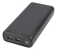 Deltaco - a nordic brand PB-C1004 Powerbank 20000 mAh LiPo USB-A, USB-C Zwart