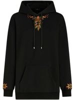 ETRO hoodie en coton à détail brodé - Noir