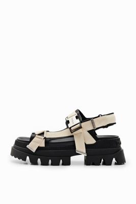 Chunky sandalen plateauzool - BLACK - 41