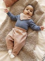 3-delig babypakje met body + broek + sjaal kameel