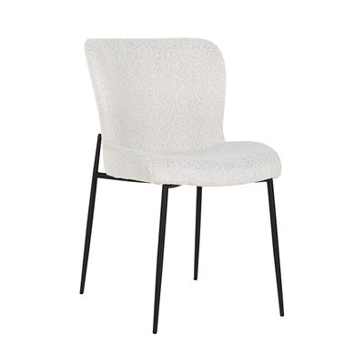 Richmond Eetkamerstoel 'Darby' Bouclé, kleur Wit