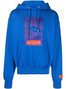 Heron Preston hoodie Censored à imprimé graphique - Bleu