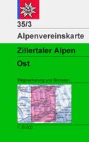 Wandelkaart 35/3 Alpenvereinskarte Zillertaler Alpen - Ost | Alpenvere