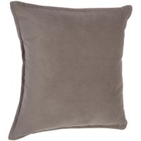 Bank/sierkussens huiskamer Sophia - 45 x 45 cm - taupe - polyester - met rits