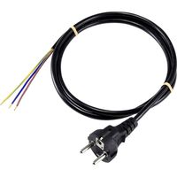 Sygonix SY-5043490 Aansluitkabel Stroom Zwart 1.50 m - thumbnail
