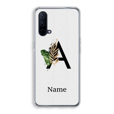 Charcoal Flora: OnePlus Nord CE 5G Transparant Hoesje
