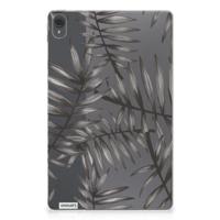 Lenovo Tab P11 | P11 Plus | Siliconen hoesje | Leaves Grey