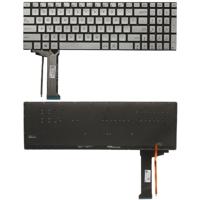 ONS toetsenbord met achtergrondverlichting voor ASUS GL551 GL551J GL551JK GL551JM GL551JW GL551JX G552 G552V G552VW G552VX FZ50JX GL752VW GL742VW (zil