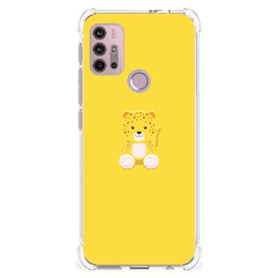 Motorola Moto G30 | G20 | G10 Stevig | Bumper Hoesje | Baby Leopard