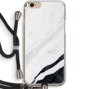 Elegante marmer: iPhone 6 / 6S Transparant Hoesje met koord