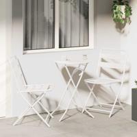 Bistroset 3 pcs Wit Staal