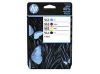 Inktcartridge HP 6ZC70AE 963 zwart + 3 kleuren - thumbnail