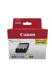 Canon Inktcartridge PGI-570/CLI-571 PGBK/BK/C/M/Y Multipack Origineel Combipack Zwart, Cyaan, Magenta, Geel 0372C006