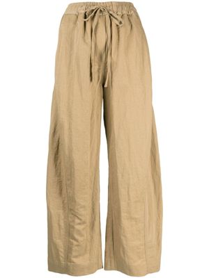 Rejina Pyo pantalon Una à coupe ample - Tons neutres