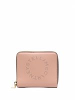 Stella McCartney portefeuille zippé à logo Stella - Rose