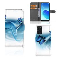 OPPO Reno6 5G | Telefoonhoesje | Met pasjeshouder | Vlinders
