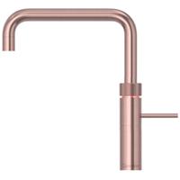 Quooker Fusion Square Keukenkraan - Kokend - Warm & Koud Water - Kindveilige Dubbeldruk - Rosé Koper