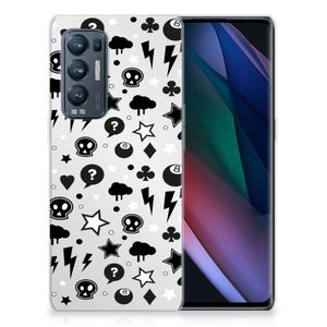 Silicone Back Case OPPO Find X3 Neo Silver Punk