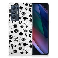 Silicone Back Case OPPO Find X3 Neo Silver Punk - thumbnail