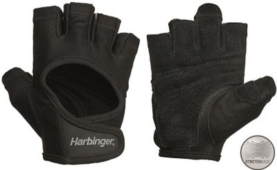 Harbinger Women's Power Stretchback Fitness Handschoenen - Zwart