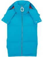 JW Anderson gilet matelassé à capuche - Bleu